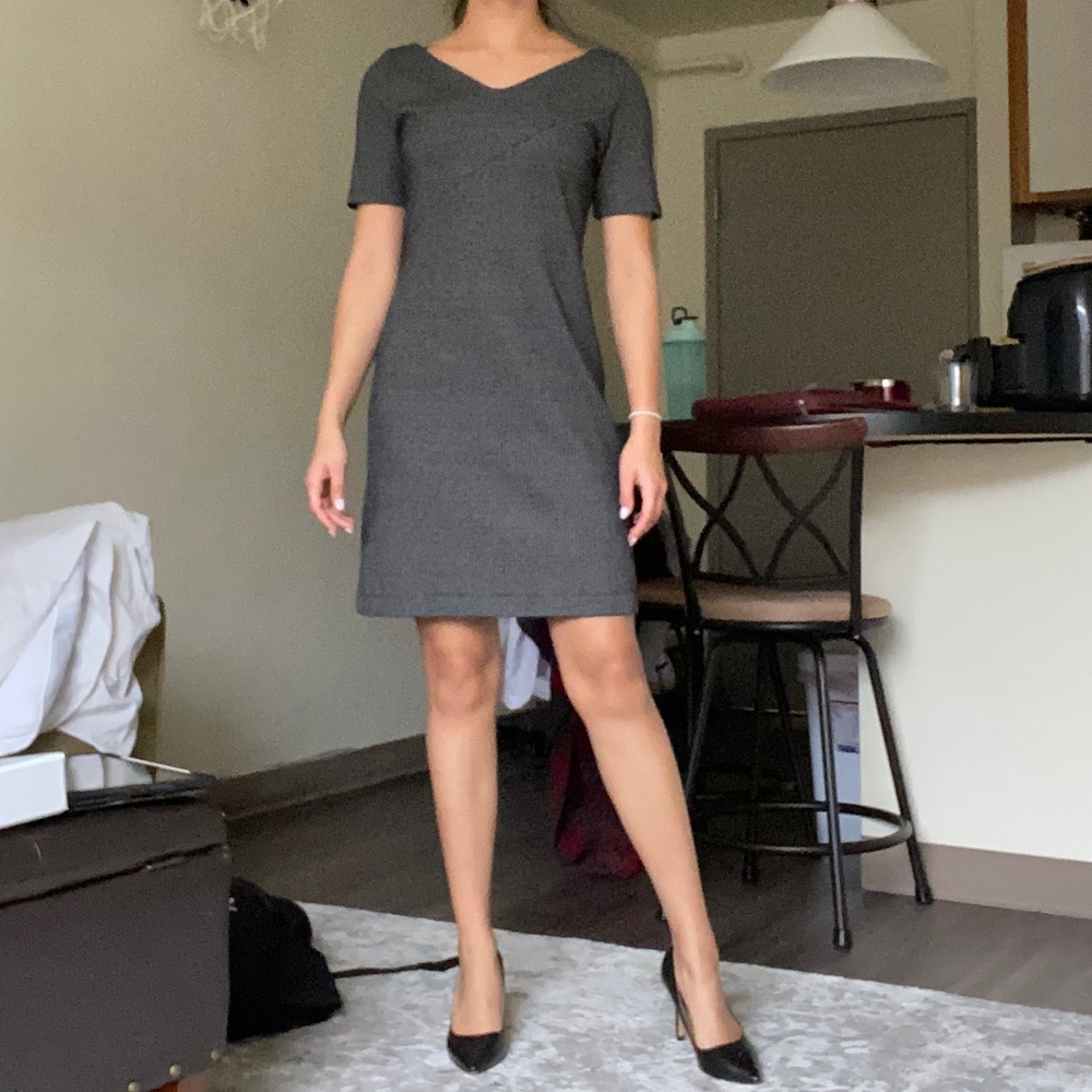 Banana Republic Black and White Professional Dress